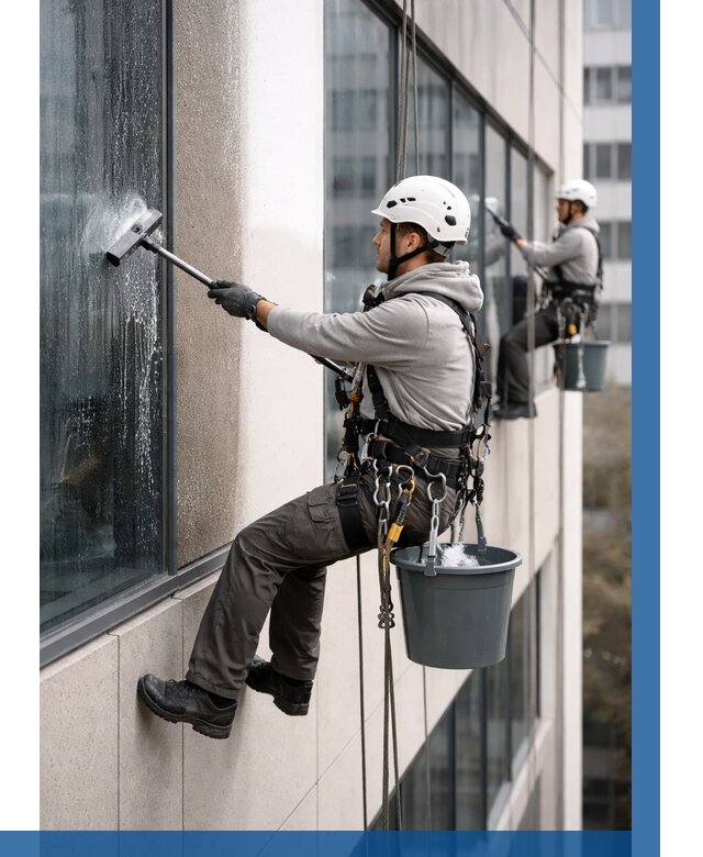 Мойка фасадов зданий в Елизове под ключ от 354 р. | ВЫСОТНИК-Лзв