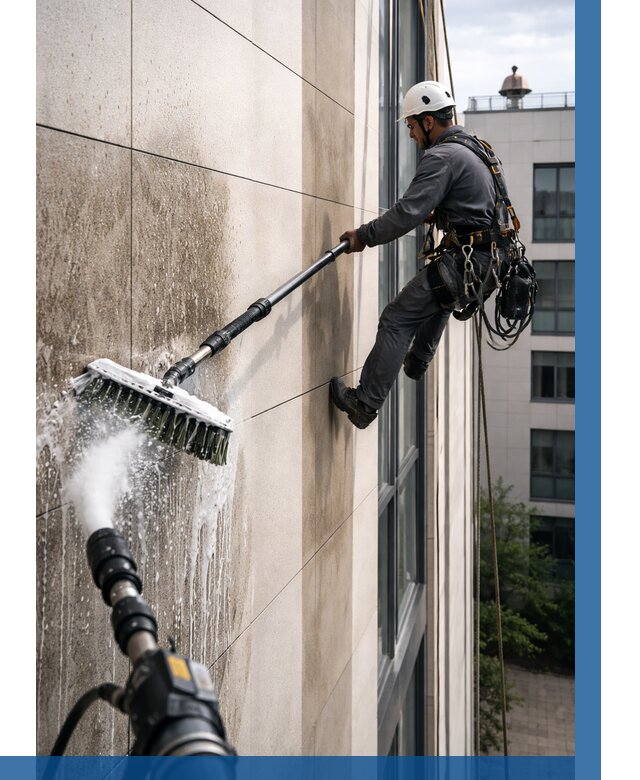 Мойка фасада из керамогранита в Елизове от 304 р. | ВЫСОТНИК-Лзв