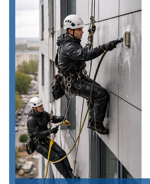 Профессиональная мойка фасада из композита в Елизове