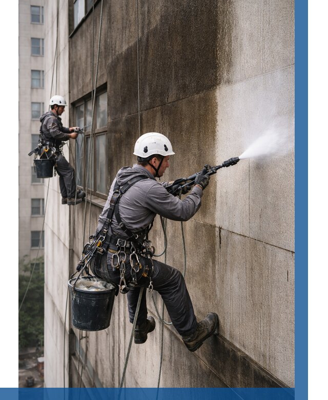 Очистка фасада от копоти в Елизове от 253 р. | ВЫСОТНИК-Лзв