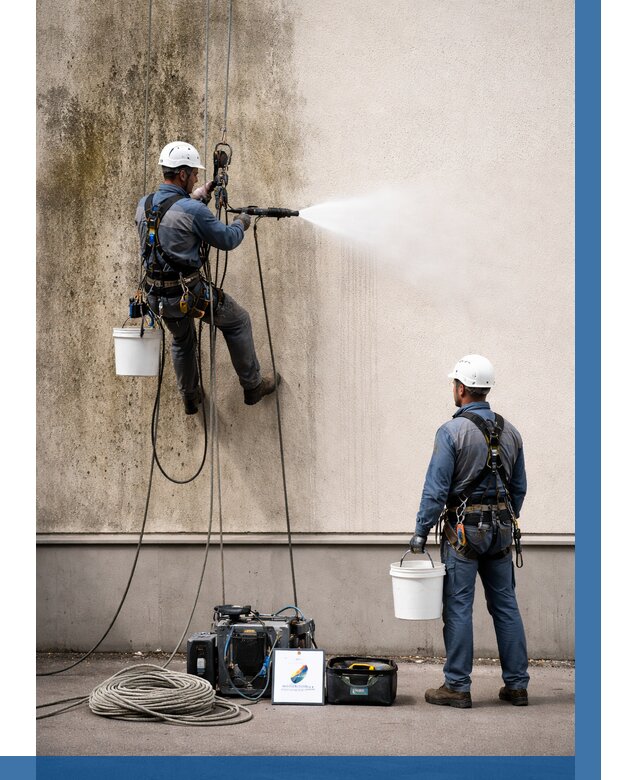 Очистка фасада от плесени в Елизове от 304 р. | ВЫСОТНИК-Лзв