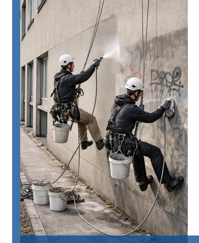 Антиграффити покрытие фасада с защитой от надписей в Елизове