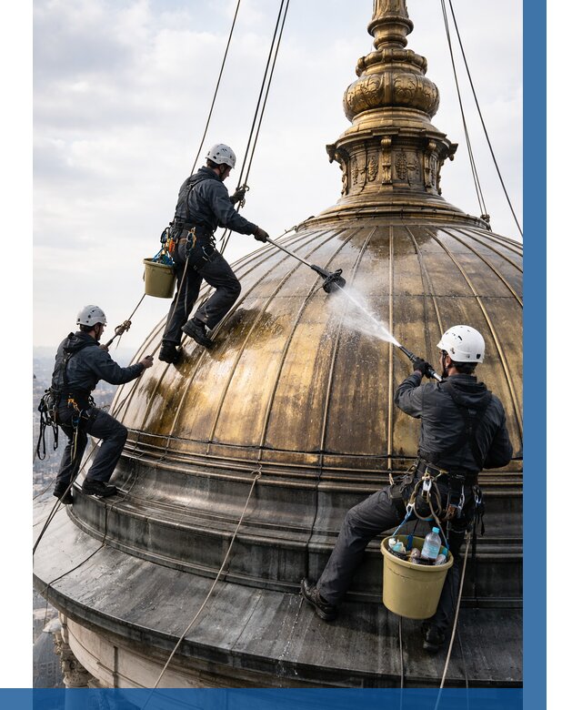 Мойка куполов и шпилей в Елизове от 8102 р. - заказать | ВЫСОТНИК-Лзв