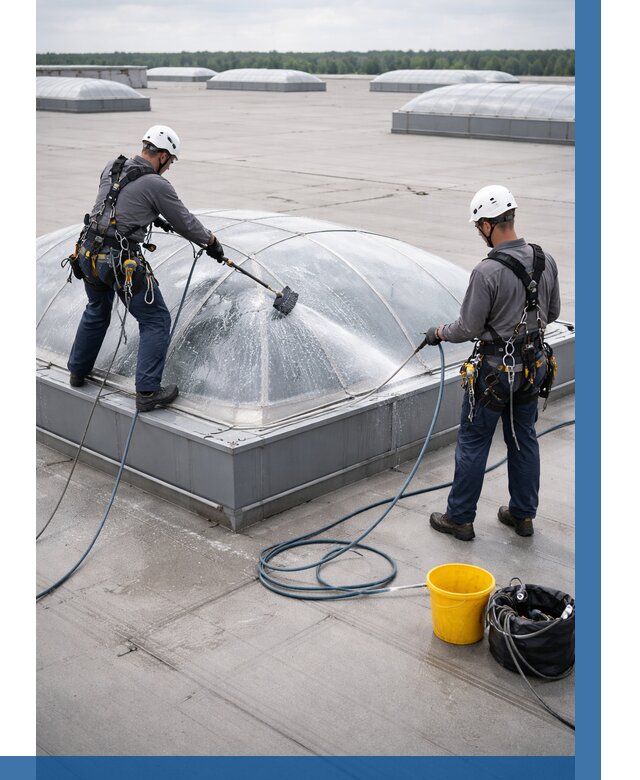 Мойка зенитных фонарей в Елизове, заказать от 4558 р. | ВЫСОТНИК-Лзв