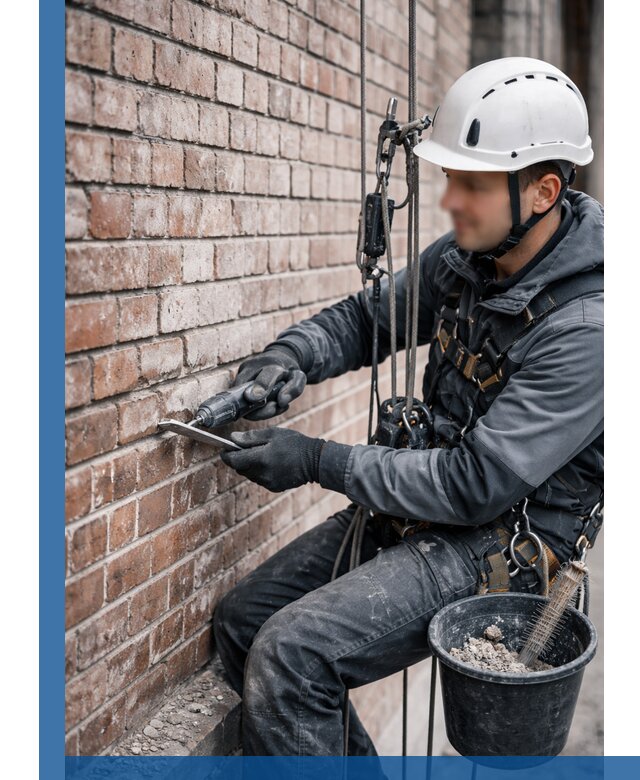 Расшивка кирпичных швов фасадов и стен, ремонт в Елизове