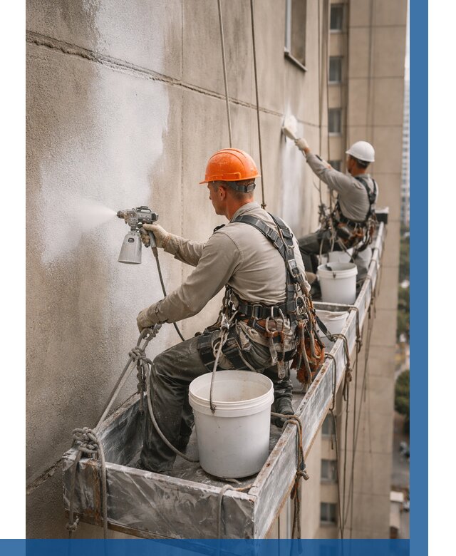 Грунтовка фасада на высоте в Елизове от 122 р. | ВЫСОТНИК-Лзв