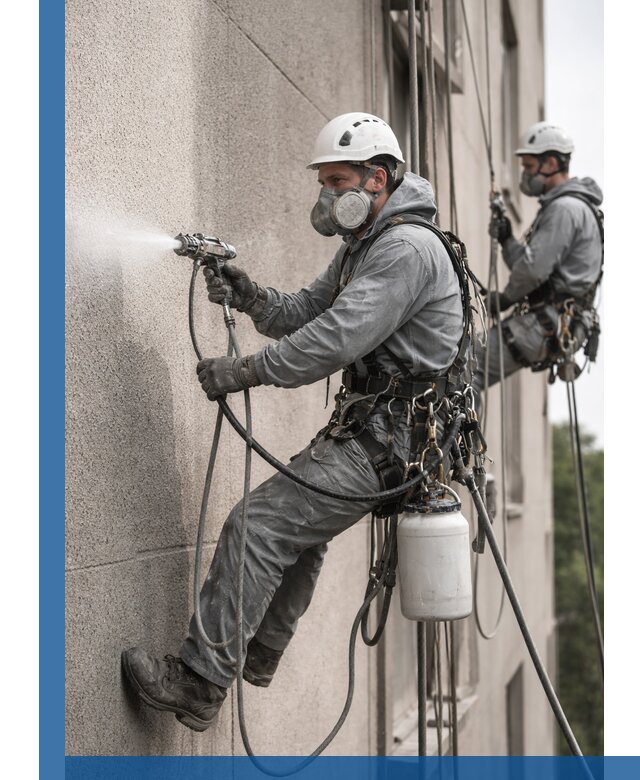 Безвоздушная покраска фасадов зданий в Елизове профессионально