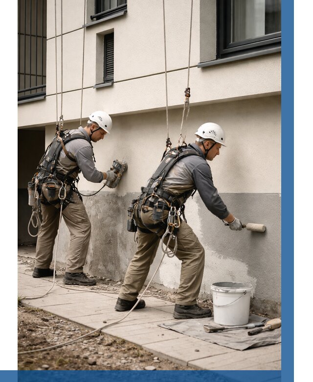 Окраска цоколя здания в Елизове от 456 р. под ключ | ВЫСОТНИК-Лзв