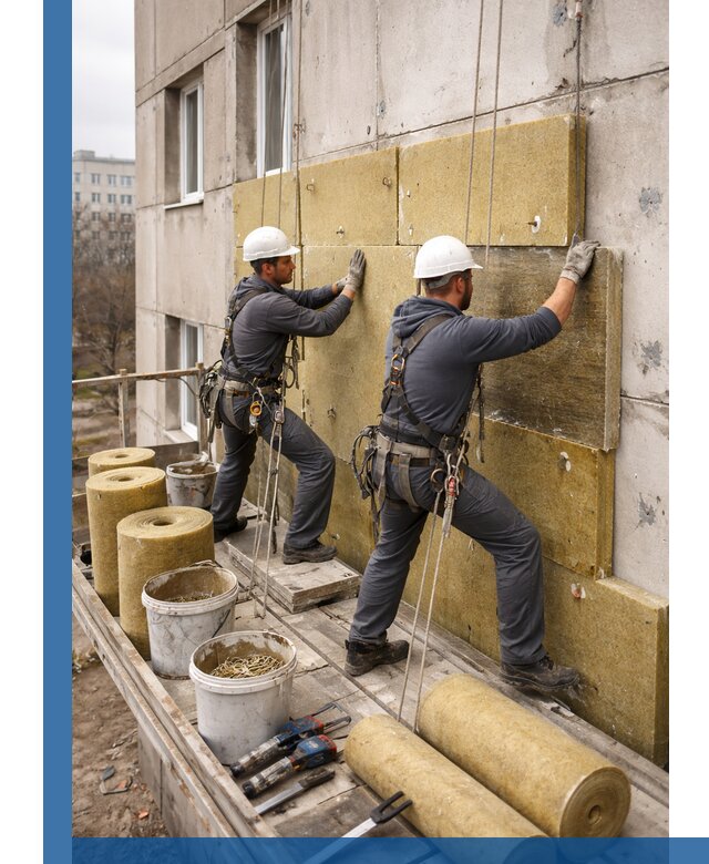 Утепление фасада минватой в Елизове под ключ с гарантией