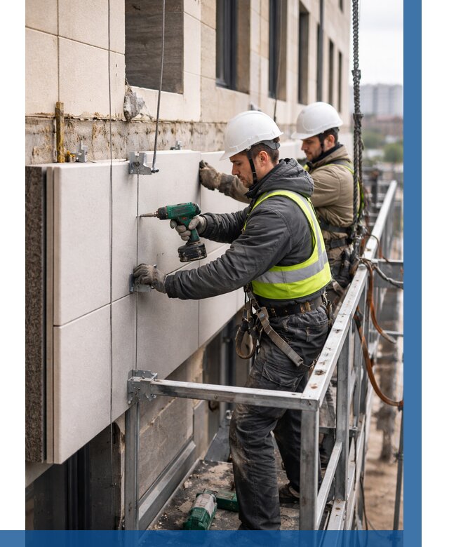 Монтаж фасадных термопанелей в Елизове от 1519 р. | ВЫСОТНИК-Лзв