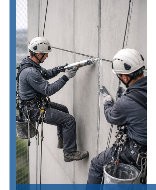 Первичная герметизация швов фасадов и кровель в Елизове