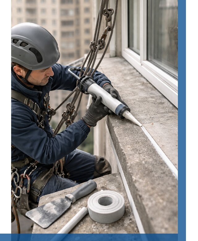 Герметизация балконного козырька в Елизове от 4558 р. | ВЫСОТНИК-Лзв