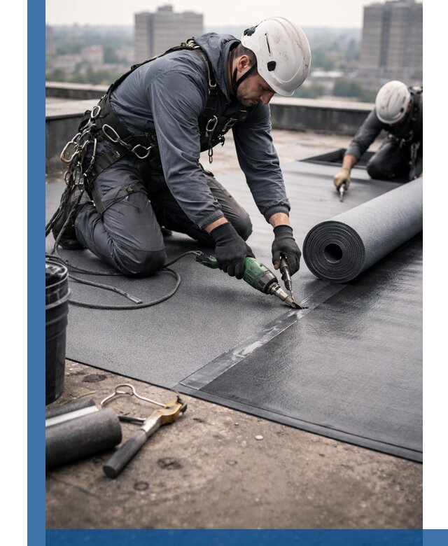 Ремонт мягкой кровли в Елизове с выездом промальпинистов