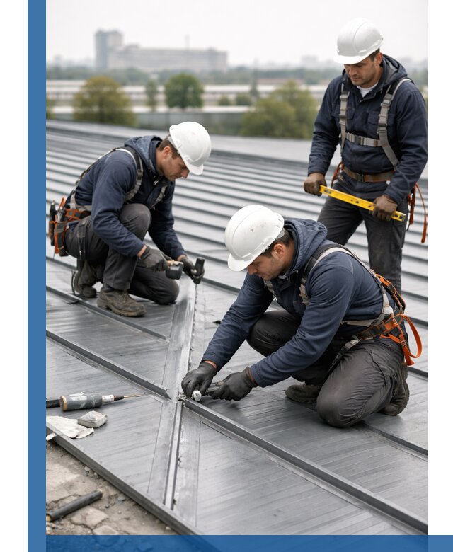 Ремонт фальцевой кровли в Елизове срочно и качественно