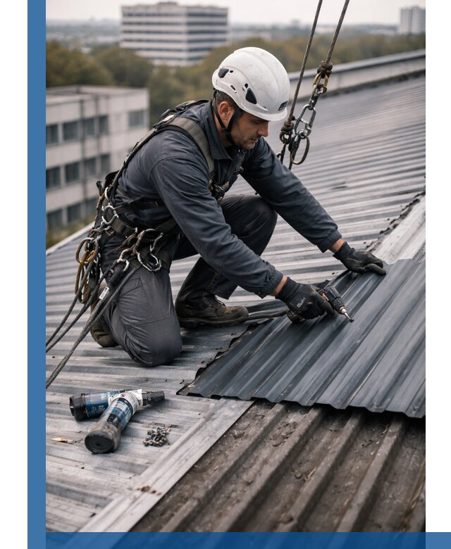 Ремонт профнастила на кровле в Елизове, работы под ключ