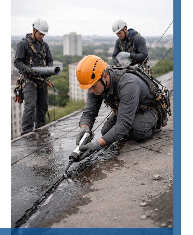 Устранение протечек кровли в Елизове от 12154 р. | ВЫСОТНИК-Лзв