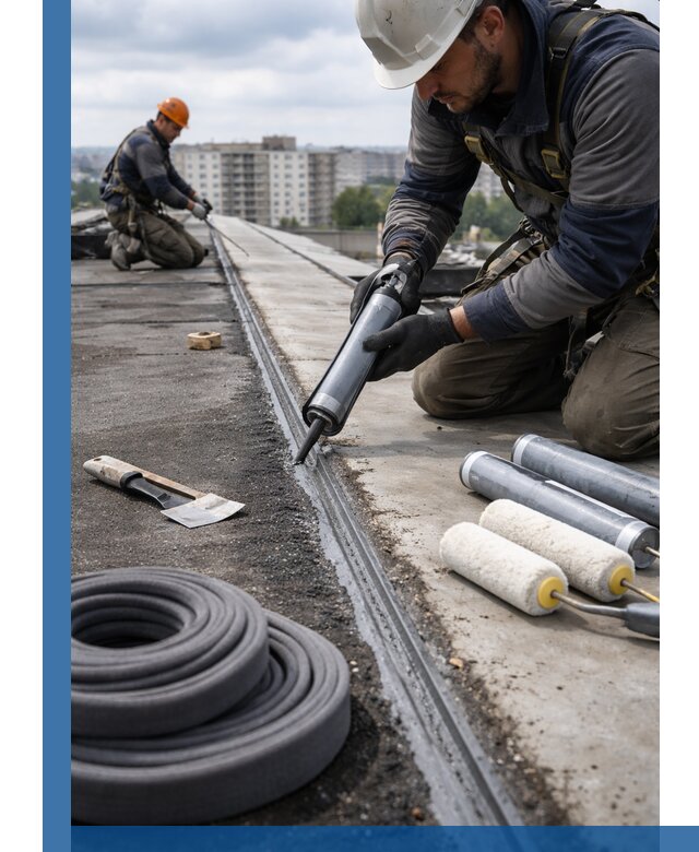 Герметизация швов кровли в Елизове с гарантией герметичности