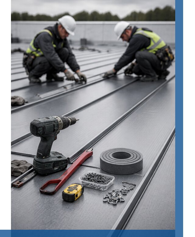 Монтаж фальцевой кровли в Елизове от 1823 р. | ВЫСОТНИК-Лзв