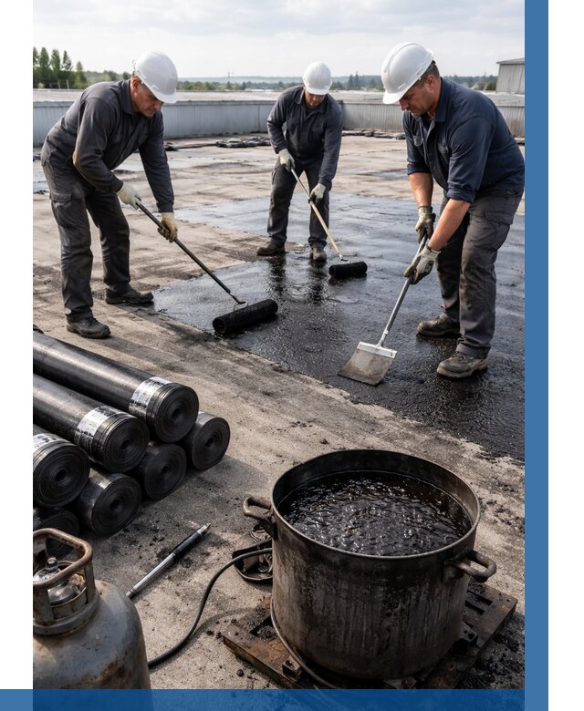 Гидроизоляция кровли мастикой в Елизове от 608 р. | ВЫСОТНИК-Лзв