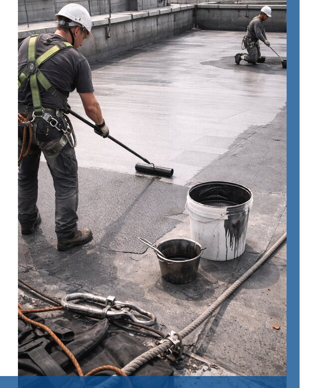 Гидроизоляция кровли жидкой резиной в Елизове от 506 р. | ВЫСОТНИК-Лзв