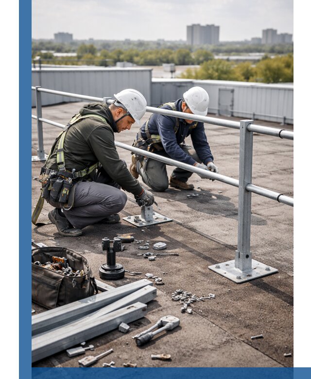 Монтаж кровельного ограждения в Елизове под ключ с гарантией