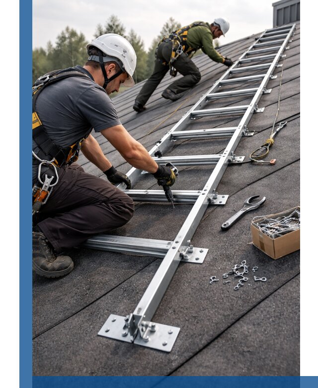 Профессиональный монтаж кровельной лестницы в Елизове под ключ
