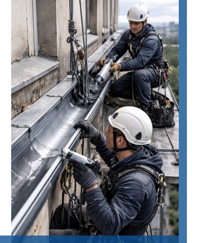 Ремонт водосточных желобов в Елизове от 6583 р. | ВЫСОТНИК-Лзв