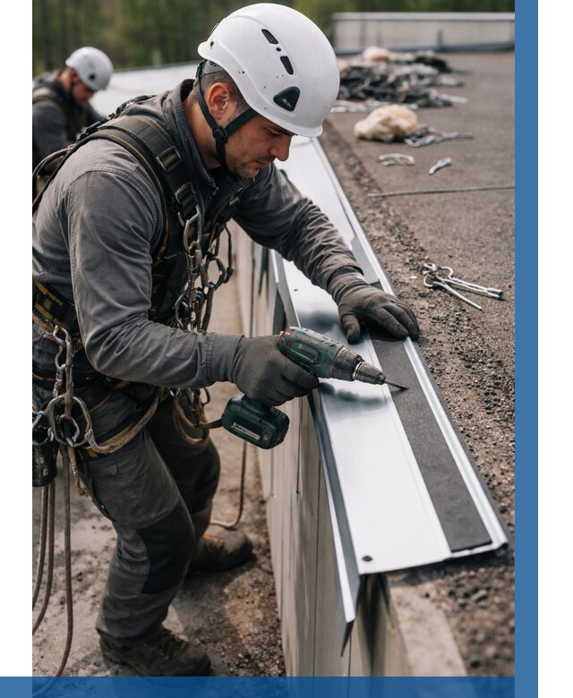 Монтаж капельника на кровле в Елизове от 304 р. | ВЫСОТНИК-Лзв