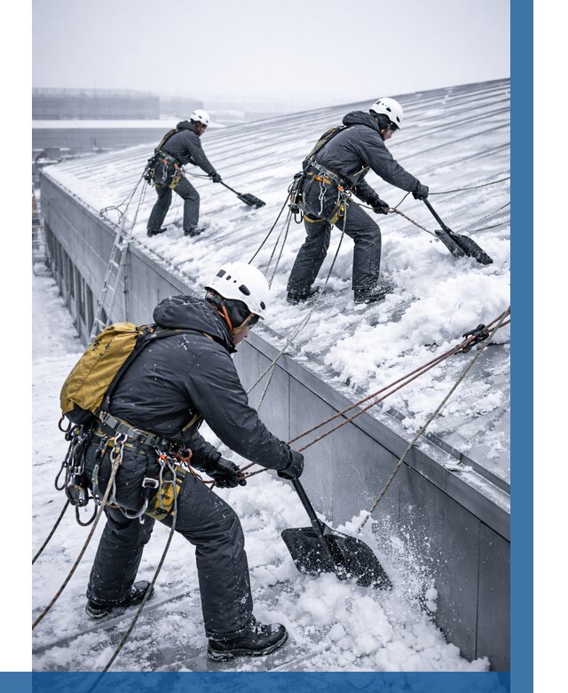 Очистка навесов от снега в Елизове от 4558 р. | ВЫСОТНИК-Лзв