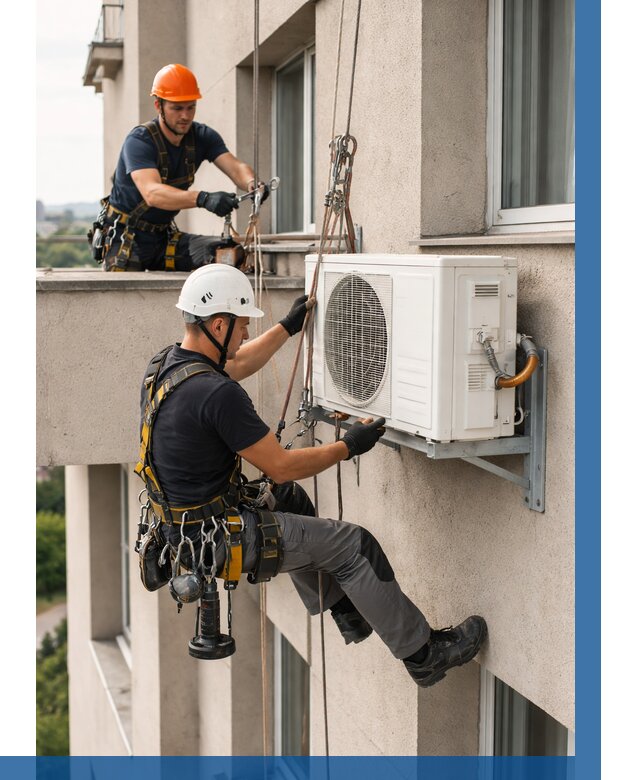 Монтаж внешнего блока кондиционера в Елизове от 6583 р. | ВЫСОТНИК-Лзв