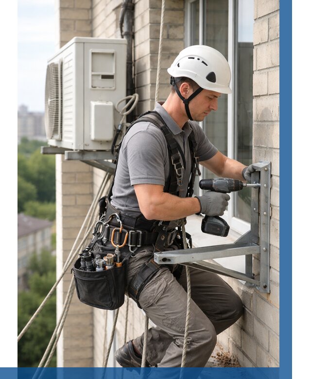 Установка кронштейнов кондиционера в Елизове от 3545 р. | ВЫСОТНИК-Лзв