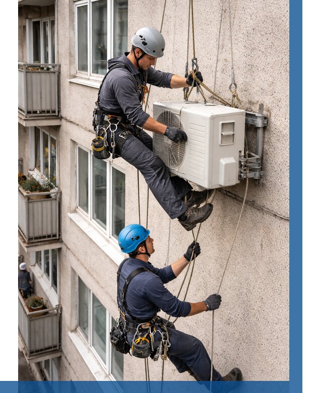 Перенос внешнего блока кондиционера в Елизове от 9115 р.| ВЫСОТНИК-Лзв