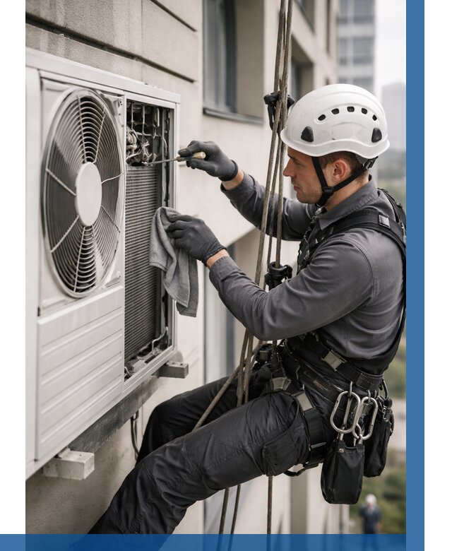 Обслуживание внешнего блока кондиционера в Елизове от 2735 р.ВЫСОТНИК-Лзв