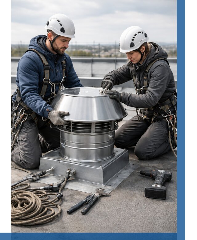 Установка дефлекторов на кровле в Елизове от 4558 р. | ВЫСОТНИК-Лзв