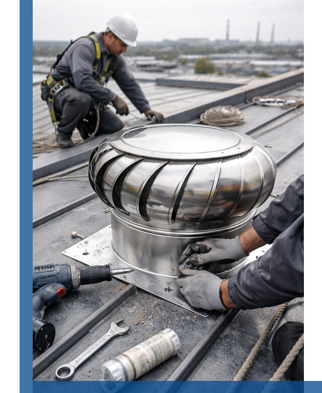 Установка дефлекторов на кровле в Елизове профессионально