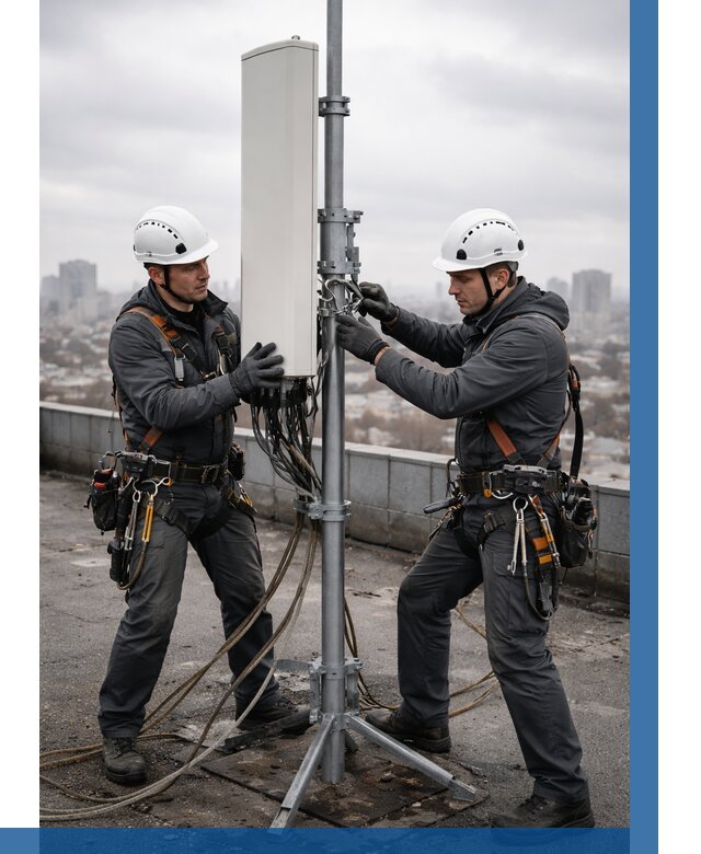 Монтаж антенн связи на крыше в Елизове от 8609 р. | ВЫСОТНИК-Лзв