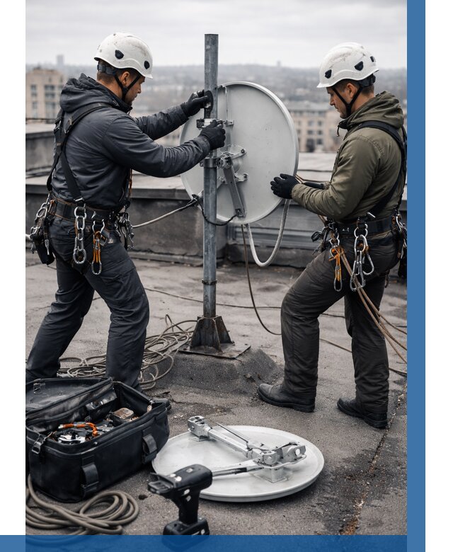 Демонтаж антенн на крыше в Елизове от 4558 р. | ВЫСОТНИК-Лзв