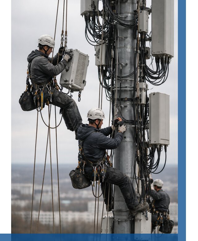 Монтаж оборудования связи на мачте в Елизове от 7596 р. | ВЫСОТНИК-Лзв