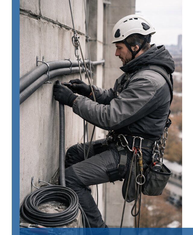 Профессиональный монтаж гофры для кабеля в Елизове с гарантией