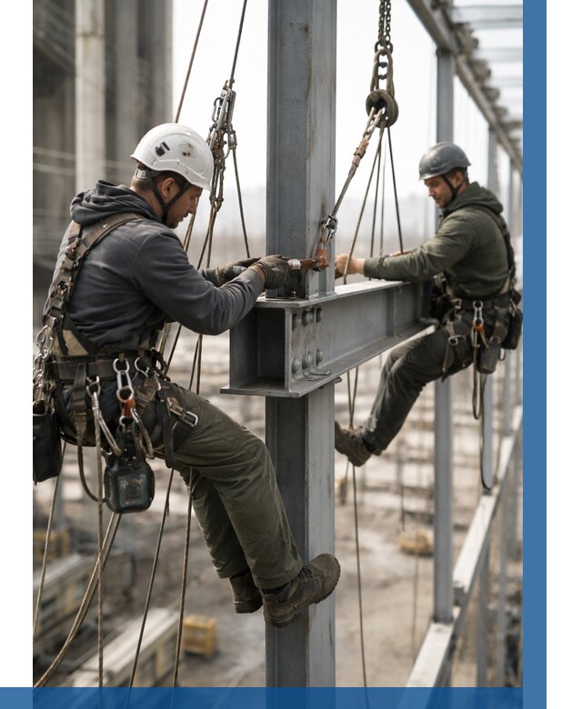 Монтаж металлоконструкций на высоте в Елизове от 3545 р. | ВЫСОТНИК-Лзв