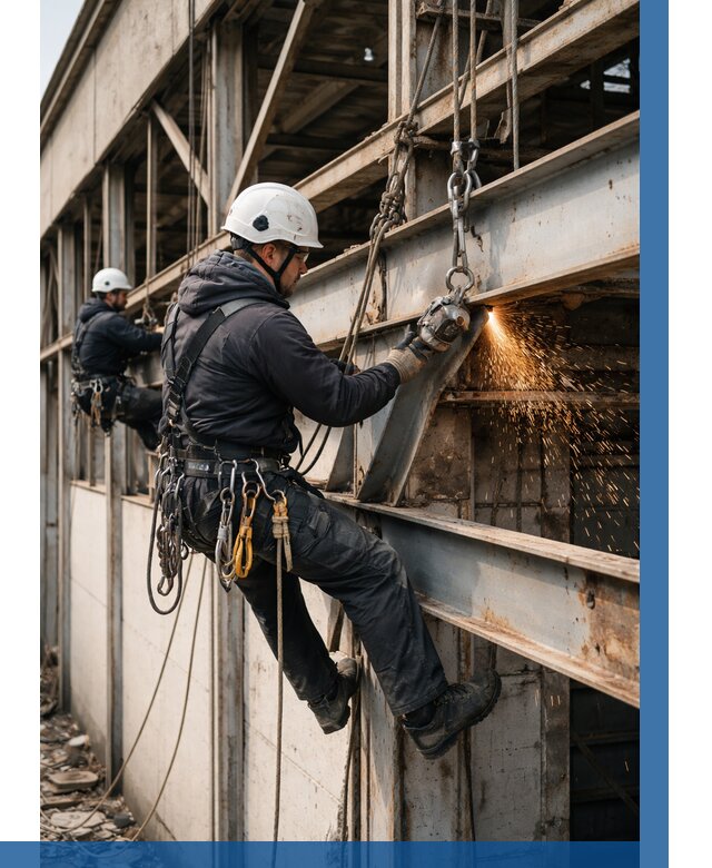 Демонтаж металлоконструкций на высоте в Елизове от 6583р. |ВЫСОТНИК-Лзв