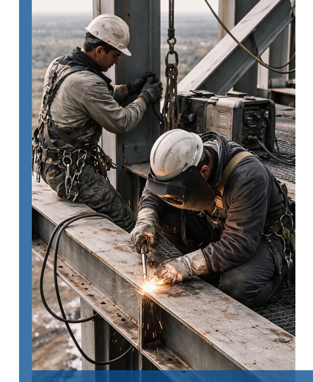 Высотные сварочные работы в Елизове для промышленных объектов