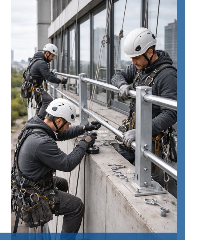 Монтаж ограждений на высоте в Елизове, от 1215 р. | ВЫСОТНИК-Лзв