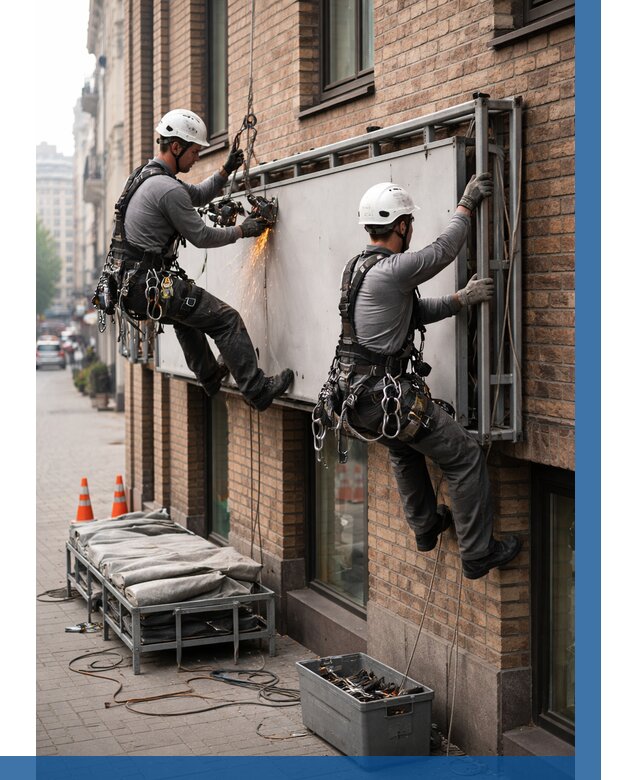 Демонтаж рекламной вывески в Елизове от 6583 р. | ВЫСОТНИК-Лзв