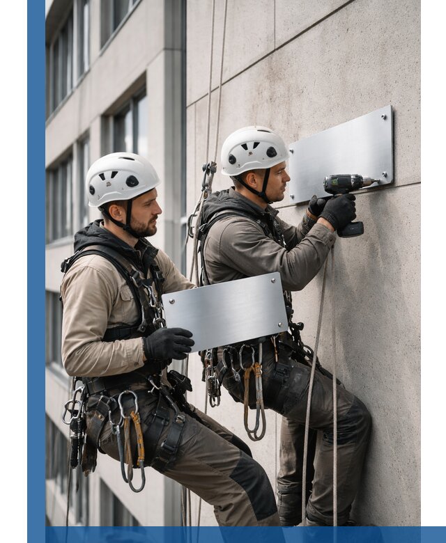 Монтаж табличек и указателей в Елизове для зданий и сооружений