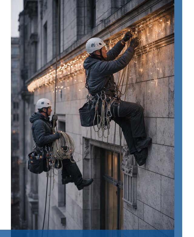 Монтаж новогодней иллюминации в Елизове от 8609 р. | ВЫСОТНИК-Лзв