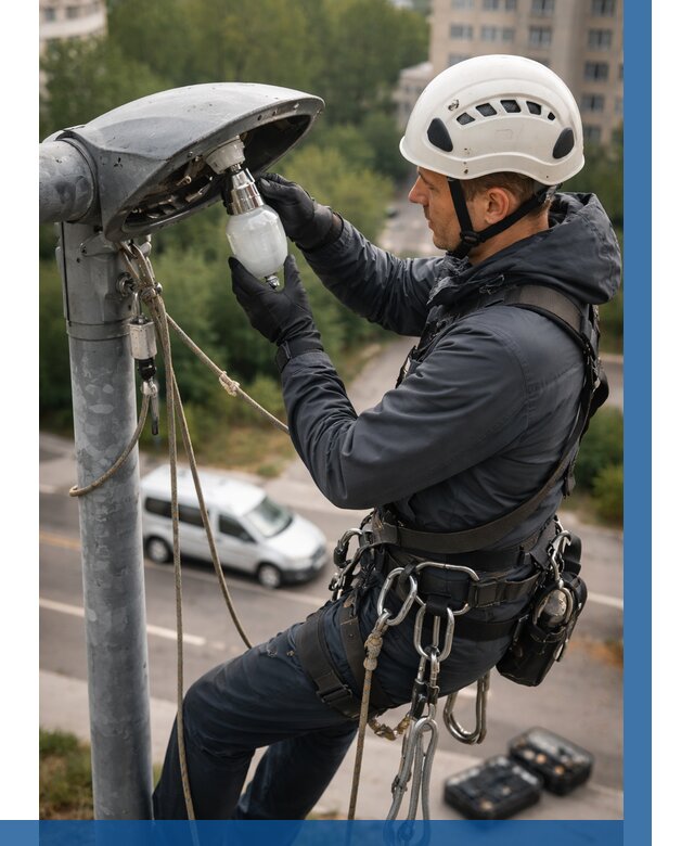 Замена ламп на высоте в Елизове от 2532 р. | ВЫСОТНИК-Лзв