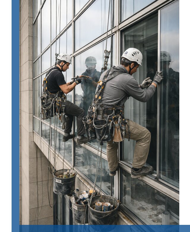 Ремонт витражных конструкций и фасадного остекления в Елизове