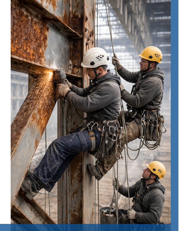 Зачистка металла от ржавчины в Елизове от 354 р. | ВЫСОТНИК-Лзв