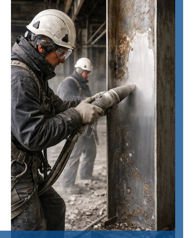 Удаление старой краски с металла в Елизове от 456 р. | ВЫСОТНИК-Лзв